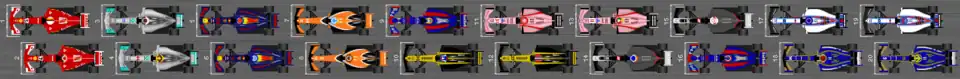 Schéma de la grille de départ du Grand Prix de Hongrie 2017
