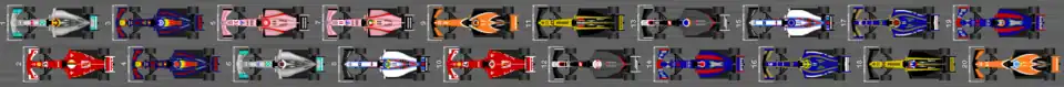 Schéma de la grille de départ du Grand Prix du Japon 2017.