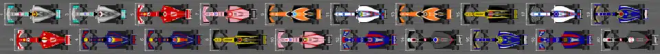 Schéma de la grille de qualification du Grand Prix des États-Unis 2017