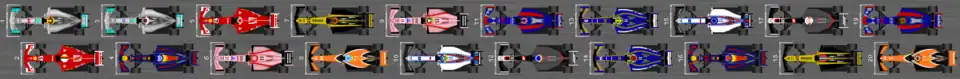 Schéma de la grille de départ du Grand Prix des États-Unis 2017