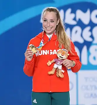Liza Pusztai, en 2018.