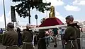 Buste reliquaire de Sainte-Amelberge pendant de la procession du sanctuaire de Maastricht en 2018.