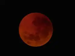 Éclipse vue de Chelsea à 6&nbsp;h&nbsp;7&nbsp;AEST (UTC+10).