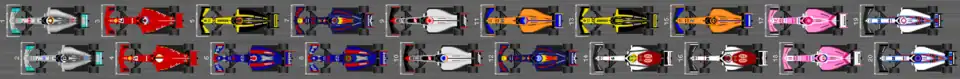 Schéma de la grille de départ du Grand Prix de Hongrie 2018