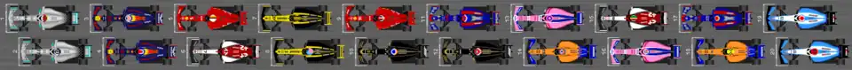 Schéma des résultats de la deuxième séance d'essais libres du Grand Prix d'Australie 2019