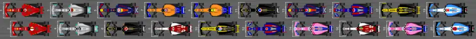 Schéma de la grille de départ du Grand Prix de Bahreïn 2019