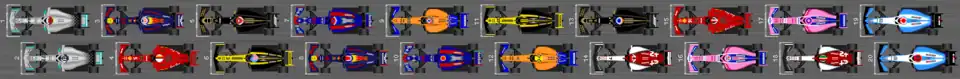 Schéma de la grille de départ du Grand Prix de Monaco 2019.