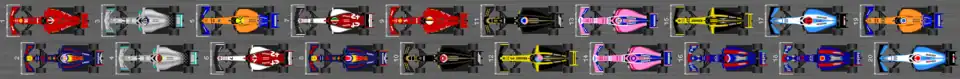 Schéma de la grille de départ du Grand Prix d'Autriche 2019.