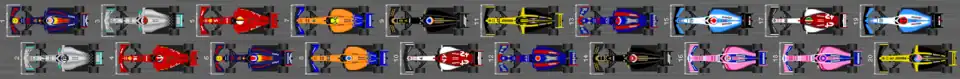 Schéma de la grille de départ du Grand Prix de Hongrie 2019.