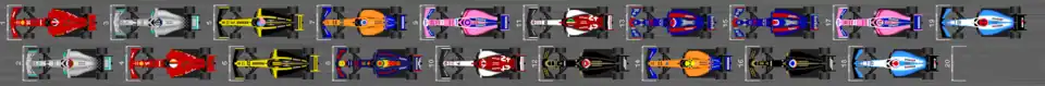 Schéma de la grille de qualification du Grand Prix d'Italie 2019.
