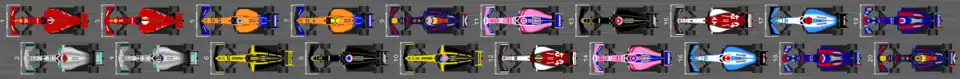 Schéma de la grille de départ du Grand Prix de Russie 2019.