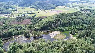 L'étang situé au sommet de la montagne Saint-Martin.