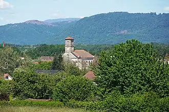 Saint-Germain et les Vosges saônoises don le ballon de Servance.