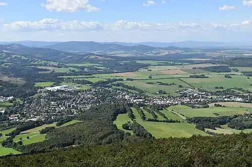 Zlaté Hory : vue générale.
