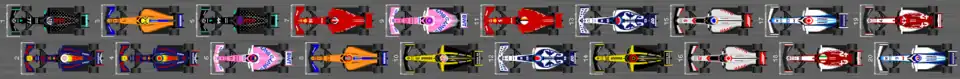 Schéma de la grille de départ du Grand Prix d'Autriche 2020.