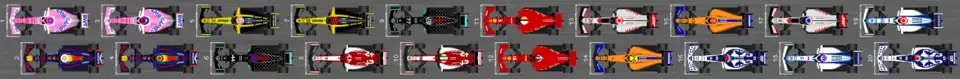 Schéma de la grille de départ du Grand Prix de Turquie 2020.