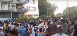 Description de l'image 2021 Cuban protests.png.