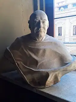Buste par Benoît Soubeyran, Bibliothèque de l'École française de Rome, Palais Farnèse.