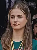 La princesse des Asturies, première dans l'ordre de succession.