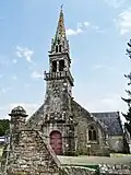 Église paroissiale Notre-Dame : façade occidentale et le clocher.