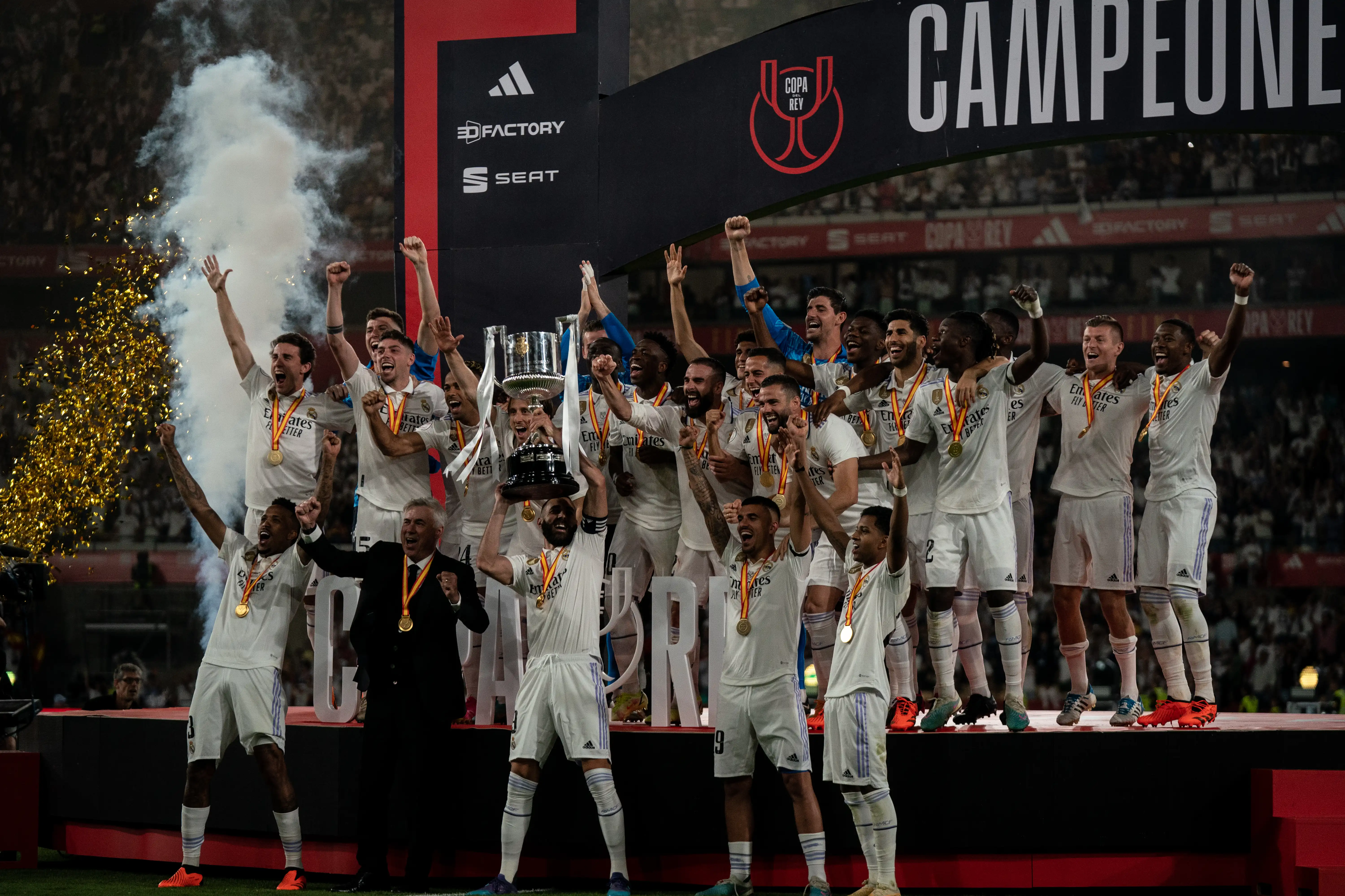 Real Madrid, vainqueur de la Coupa del Rey.