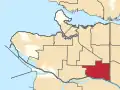 Frontière de la circonscription en 2023.