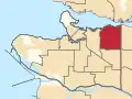Frontière de la circonscription en 2023.