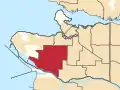Frontière de la circonscription en 2023.