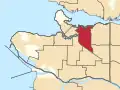 Frontière de la circonscription en 2023.