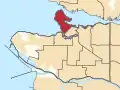 Frontière de la circonscription en 2023.