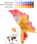 Résultats du 1er tour par raïon