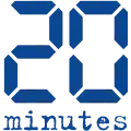 Logo de 20 Minutes du 11 avril 2018 au 9 juin 2021.