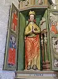 Chapelle Sainte-Cécile : statue de sainte Cécile.