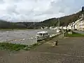 L'Aulne en crue à Port-Launay (7 février 2014).
