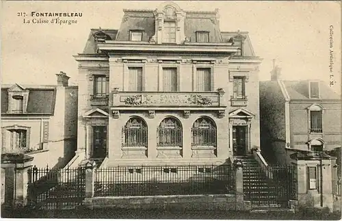 Façade principale vue de face, au tournant du XXe siècle.
