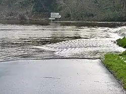 L'Aulne en crue au pont de Ty Men (7 février 2014).