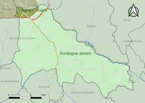 Carte en couleur présentant le(s) SAGE couvrant le territoire communal