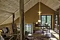 Intérieur d'une maison construite par Paille-Tech à Léglise, étage.
