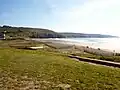 La Baie des Trépassés vue depuis la route venant de la Pointe du Van