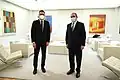 Sabri Boukadoum avec Pedro Sánchez en 2019.