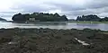 L'île de Tibidy vue depuis la pointe de Glugeau (en Le Faou).