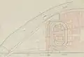 Plan sur le projet de l'aménagement de la gare d'eau (1826)