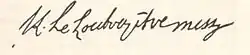 signature de Jean-Louis Le Loutre