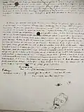 Manuscrit littéraire avec croquis préparatoires.