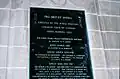 Plaque commémorative au Collège militaire royal du Canada de Kingston, Ontario