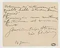 À Camille Saint-Saëns (entre 1909 et 1919)