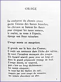 « Orage », Pierre Moussarie, Chemin vicinal, 1939.