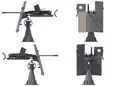 Canon 2 cm Flak C38 sur la version M 43U Zwilling doté d'un bouclier pliant court.