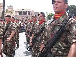 Marins italiens du 1er&nbsp;régiment San Marco à la parade à Rome en 2007.