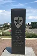 Stèle dédiée à la 2e division d'infanterie américaine.